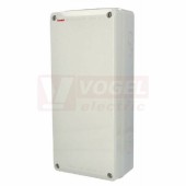 Krabice AcquaCOMBI 3953 IP65, nástěnná, zesílené víko (5mm), bez vývodek s předlisovanými vstupy, rozměr v500xš225xh135mm, barva sv.šedá, IK08, materiál ABS