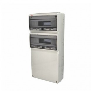 Rozvodnice zásuvková 32M IP65 2ř (AcquaCOMBI 3977), nástěnná, průhl.dvířka, všh 685x330x155mm,vč.svorkovnicí PE/N, s prostorem pro umístění zásuvek a ovládacích přístrojů