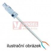LED 025  Příslušenství - DC napájecí kabel 2 m, kabel bílý, zásuvka modrá, 2x0,75mm2, VDE (244360)