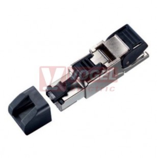 DATA ED-IE-AX-6A-B-20-FC konektor RJ45 8-pin, stíněný, Cat.6A, pro Ethernet TIA568B, montáž bez nástojů, IP20 (LAPP 21700601)