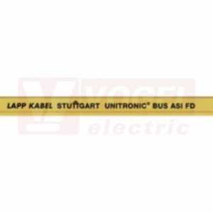 Unitronic BUS ASI LD FD P 2x2,5 kabel datový, vysoce flexibilní, bezhalogenový, přenos dat a energie, žlutý vnější plášť, použití do ener.řetězů, RAL1023 (2170317)