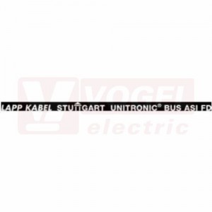 Unitronic BUS ASI LD FD P 2x2,5 kabel datový, vysoce flexibilní, bezhalogenový, přenos pomocného napětí 30 VDC, černý vnější plášť, použití do ener.řetězů, RAL9005 (2170318)