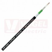 ETHERLINE Cat.5 ARM  2x2x22/1AWG kabel pro průmysl. Ethernet Cat.5, PROFINET typ C, ZE vnitřní plášť z PVC, 2vrstvá pozin.ocelová páska, černý vnější plášť z PE o průměru 6,5x9,3mm, stíněný z CU opletu a AL kašír.plast.folií (2170496)