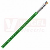 ETHERLINE PN CAT.5 Y FLEX FC  2x2x22/7AWG kabel pro průmyslový Ethernet, PROFINET typ B, pro pohyblivé použití, zelený vnější plášť z PVC, stíněný CU opletem a AL kašírovanou plast.folií, barva zelená (RAL6018) (2170886)