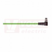 IE-PNB-5-M12D-A-5-Y-2-22-7-OE patch kabel PN flex Cat.5, Profinet typ B, M12/4-pin/úhlový/vidlice/kód-D + volný konec kabelu, PVC, zelená (RAL6018), stínění měd.opletem, hliník. kašírovanou pl.folií, UL/CSA (CMG), délka 5m (2171046)