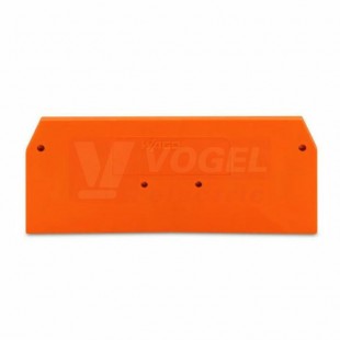 279-339 koncová destička/přepážka, oranžová tl.2mm WAGO
