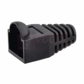 Kryt konektoru RJ45 na kabel černý PROOF BLACK (v balení 20ks) (K0141)