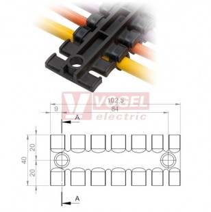 ZL 103 lišta pro odlehčení tahu, pro přímou montáž, 7 zubů (32230)