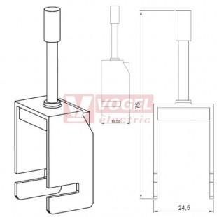 SKS 3-20 EMC šroubovací stínicí spona na sběrný pásek 10x3mm (36285)