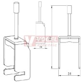 SKS 5-28 EMC šroubovací stínicí spona na sběrný pásek 10x3mm (36286)