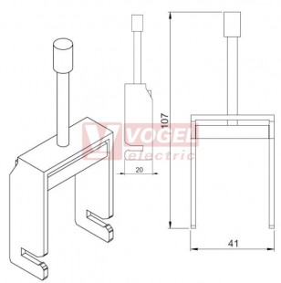 SKS 20-35 EMC šroubovací stínicí spona na sběrný pásek 10x3mm (36287)