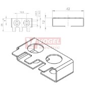 ZL 39/SB-EMC-1 stínící plech pro odlehčovací lištu (36322)