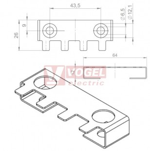 ZL 60/SB-EMC-1 stínící plech pro odlehčovací lištu (36328)