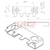 ZL 60/SB-EMC-1 stínící plech pro odlehčovací lištu (36328)