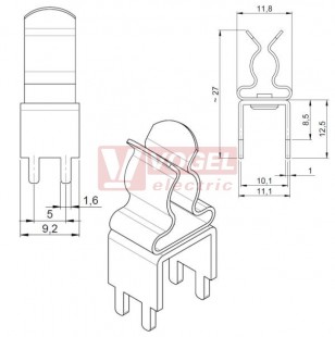 PCB-4-V-12,5/SKL 6-8 stínicí spona do desky plošných spojů (36656.3)