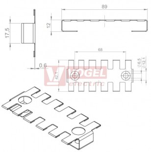 ZL 87/SB-EMC-2 stínící plech pro odlehčovací lištu (37154)