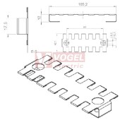 ZL 103/SB-EMC-2 stínící plech pro odlehčovací lištu (37156)