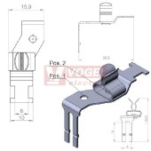 STFZ2/SKL dvojitá patka do svorkovnice, Pos 1. neosazená, Pos 2. SKL 3-6   (37505.02)