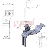 STFZ2/SKL dvojitá patka do svorkovnice, Pos 1. SKL 3-6, Pos 2. neosazená,   (37505.20)
