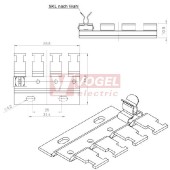 RLFZ (4x) stínící lišta s odlehčením tahu, neosazená (38010)