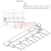 RLFZ (5x) stínící lišta s odlehčením tahu, neosazená (38015)
