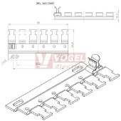 RLFZ (6x) stínící lišta s odlehčením tahu, neosazená (38020)