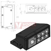 KEL-FG A7 přírubový rámeček, černý, IP54 (42322)