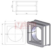 KTF 58 průchodková vložka pro KEL-JUMBO, rozsah 56-60 mm (42394)