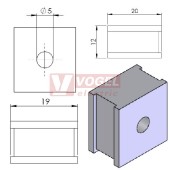 QT  5 průchodková vložka 5-6mm, šedá (42505)