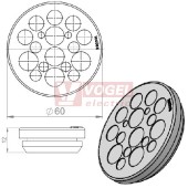 KEL-DP 50/18 A (plech tl. 1,5-2,5mm) kulatá membránová průchodka, šedá, IP65, vnější pr. 60mm, výřez pr.50mm, vstup kabelů 2x max.4mm/2x max.6mm/4x max.7,2mm/5x max.9,4mm/5x max.12mm (43553)