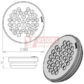 KEL-DP 50/35 A (plech tl. 1,5-2,5mm) kulatá membránová průchodka, šedá, IP65, vnější pr. 60mm, výřez pr.50mm, vstup kabelů 35x max.5,2mm (43556)