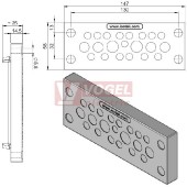 KEL-DPU 24/21 membránová průchodka šedá, IP68, vstupy kabelů 1x3,2-6,3mm,14x4-7,5mm, 4x5,5-10,5mm, 2x8-12,5mm (43930)