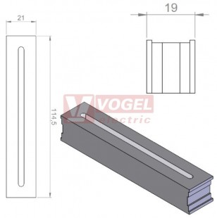 FT4-A plochá průchodková vložka na plochý kabel š 85-99 × tl. 4,2-5,2 mm (46330)