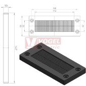 KEL-BES 24 kartáčová kabelová průchodka, černá, výřez 36x112mm (51515)