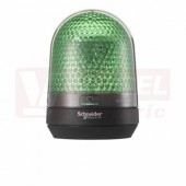 XVR3B03S Rotační maják LED, bzučák, DC 12-24 V, zelená, fce 7x blikací, 3x rotační, adj. hlasitosti 70-90dB při 1m, průměr 100mm, výška 139mm, IP23