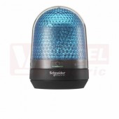 XVR3B06S Rotační maják LED, bzučák, DC 12-24 V, modrá, fce 7x blikací, 3x rotační, adj. hlasitosti 70-90dB při 1m, průměr 100mm, výška 139mm, IP23