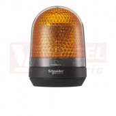 XVR3M05S Rotační maják LED, bzučák, AC 100-230 V, oranžová, fce 7x blikací, 3x rotační, adj. hlasitosti 70-90dB při 1m, průměr 100mm, výška 139mm, IP23