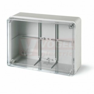 Krabice 240x190x90mm, IP56 (686.228) průhledný kryt bez vývodek (SCABOX)