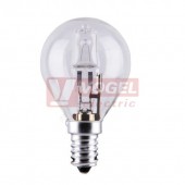 Žárovka E14  42W ECO halogen G45 čirá, iluminační, TRIXLINE, 580lm, 2700K, živ.2500h  (náhrada za 60W)
)
