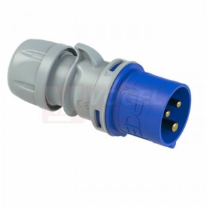 Vidlice 3P  16A 230V IP44 6h PCE 013-6TT, Turbo Twist bezšroubová, přímá