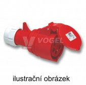 Zásuvka pohyblivá 5P  32A 400V IP44 6h PCE 225-6TT, Turbo Twist bezšroubová