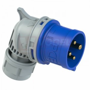 Vidlice 4P  16A 230V IP44 9h PCE 8014-9TT, Turbo Twist bezšroubová, úhlová