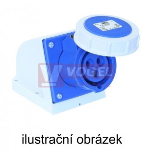 Zásuvka nástěnná 3P  16A 230V IP67 6h PCE 1132-6TT, Turbo Twist bezšroubová