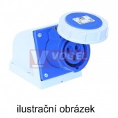 Zásuvka nástěnná 3P  16A 230V IP67 6h PCE 1132-6TT, Turbo Twist bezšroubová