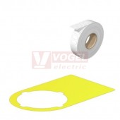 SM 27/18-22 MM GE MultiMark, značení ovl.hlavic s prům.otvoru 22mm, štítek š/v 27x18mm, žlutý, samolepící, materiál Polyester (2005810000)