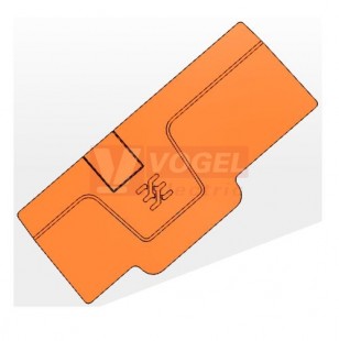 AEP 3C 4 OR bočnice oranžová pro  svorky A-Series  1/2 (2051890000)