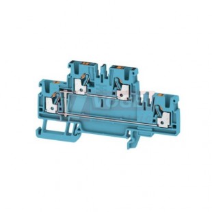 A2T 2,5 VL BL svorka řadová, dvoupatrová, PUSH-IN 2,5mm2, sv.modrá, propojená patra, š=5,1mm(1547660000)