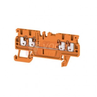 A4C  1,5 OR svorka řadová, PUSH-IN 1,5mm2, oranžová, 2/2, š=3,5mm (1552720000)