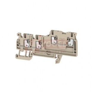 AIO21 1,5 SI svorka řadová push-in, béžová, pro akční členy, modrá/červená + 1x signal, š=3,5mm (1992260000)