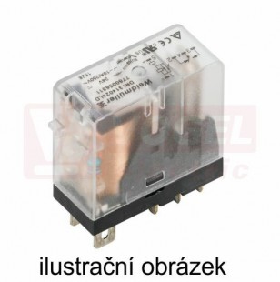 DRI314048 relé paticové 48V DC, 1 přepínací kontakt, 10A/250V AgSnO, LED indikace NE, test.tlač. NE, ochraná dioda NE, š=13mm (7760056298)